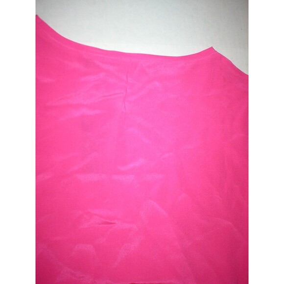 NWT LAMB New Punk Pink Short Sleeve Silk Top Blouse XS Womens Designer Bright - Picture 7 of 7